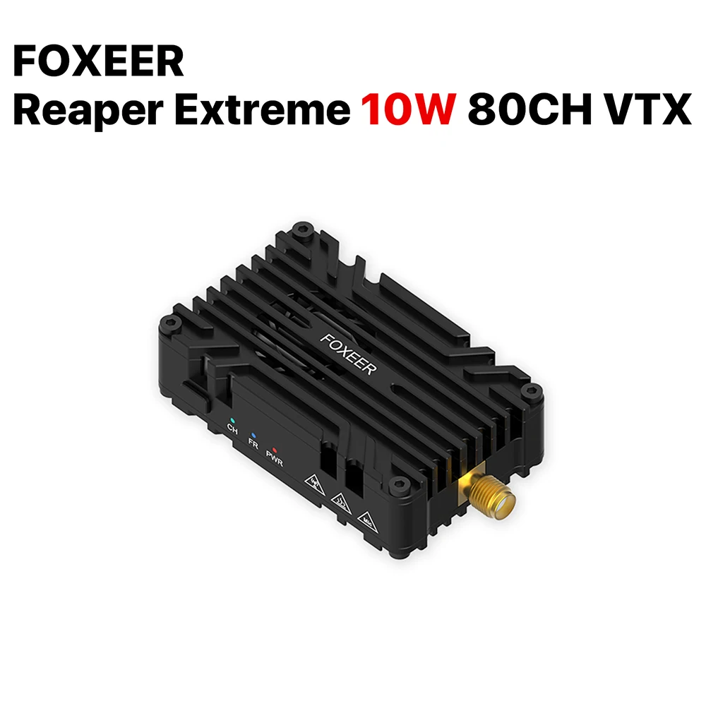FOXEER Reaper Extreme 3W 10W V2 VTX видеопередатчик 80CH 4,9 ~ 6G Встроенный микрофон для FPV thumbnail 3