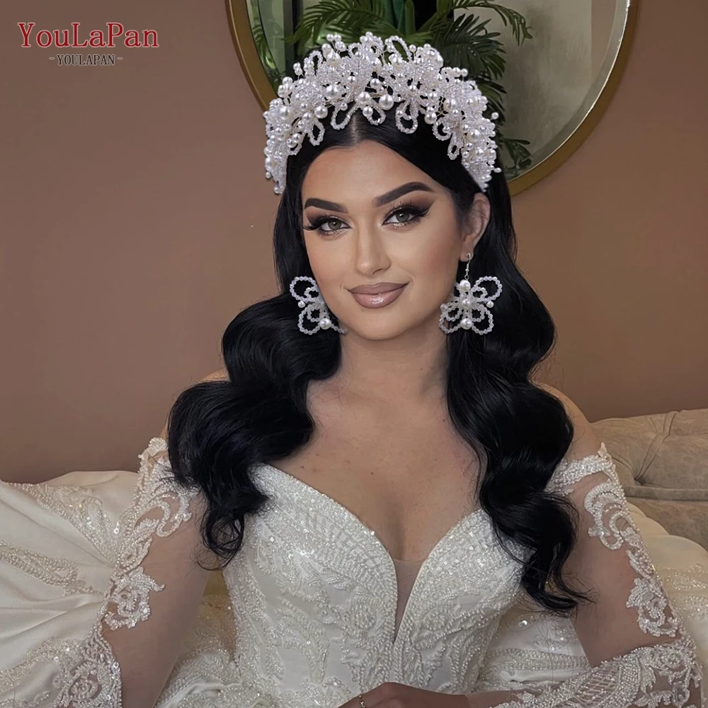 Cerchietto per capelli da sposa con strass e decorazioni floreali