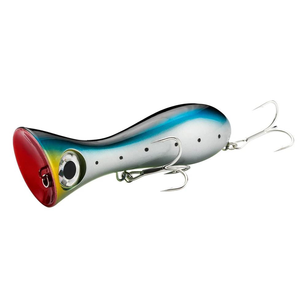 Enhanced Popper Fishing Lure - 95mm, 31g - Versatile Topwater Attractant for Freshwater & Saltwater Angling
