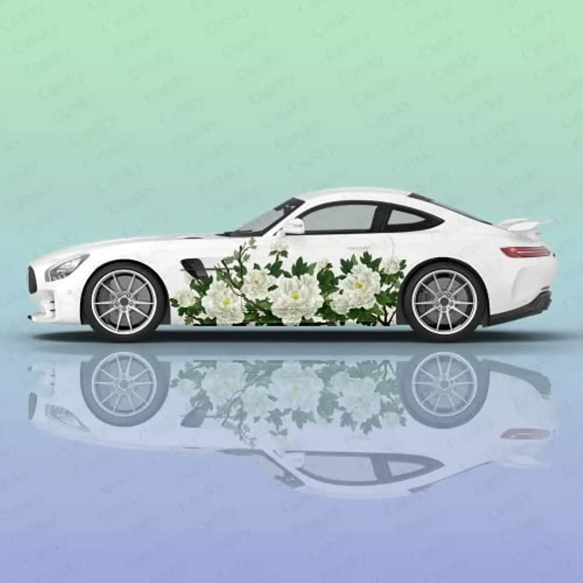 

Высококачественные автомобильные наклейки с пионами-элегантные цветочные украшения для автомобиля, высококачественные виниловые наклейки для окон и бамперов, празднование