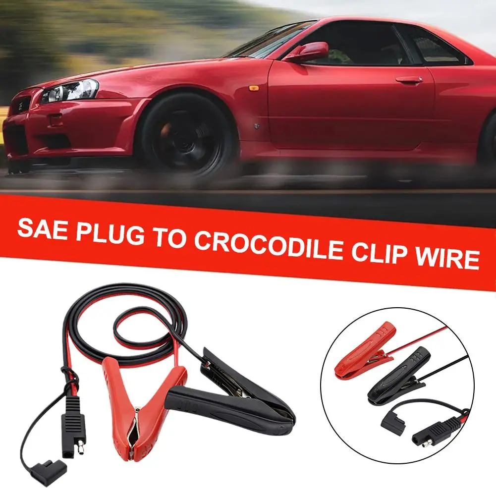 Solar Panel Connector Cable Solar High Power SAE Adapter Cable SAE To 85mm Clip Cable Power SAE Plug Crocodile Solar Clip