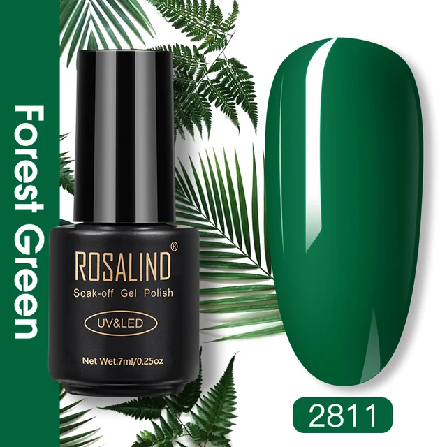 ROSALIND Nail Gel Polish Glitter Series Gel Varnishes All For Manicure Soak Off UV Lamp Nails Art Semi Permanent Gel Polish RA2811