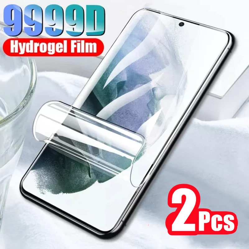 2Pcs Hydrogel Film For Samsung Galaxy S22 Plus Ultra Front Film S22 S22+ S22Ultra Anti-Scratch Screen Protector For Galaxy S22