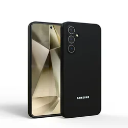 Silky Silicone Soft-Touch Protective Phone Case Cover for A14 (Black)