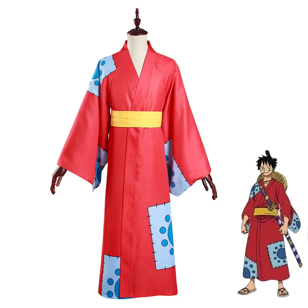 

Anime D. Luffy Cosplay Man Kimono Costume