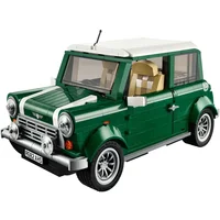 In Shock Classic Technical MINI Retro Vintage Car Building Blocks Cooper MK VII Compatible 10242 Model Sets Bricks Kids Toy Gift 1