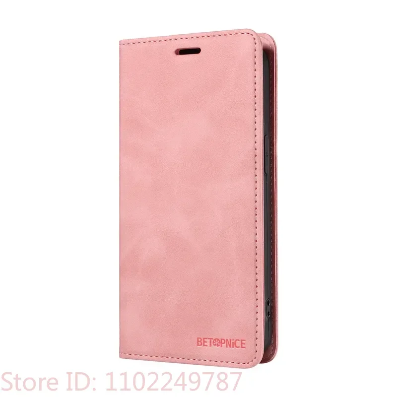 Secure Leather Wallet Flip Phone Case with Anti-Theft Protection and Card Holder