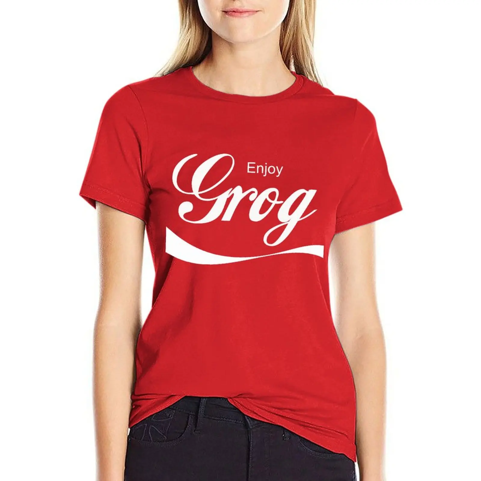 

Grog T-Shirt t-shirts for Women cotton cat shirts for Women T-shirt Women