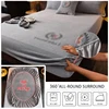 Thicken Velvet Bed Cover Elastic Bed Sheets Set Mattress Cover Soft Queen King Solid Color 90/150/x200 For Free Shipping 2