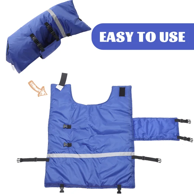 Thickened Calf Vest Warm Fleece Waterproof Ranch Supplies Goat Jacket Winter Horse Care Products Farm Animal Wear Coat 5