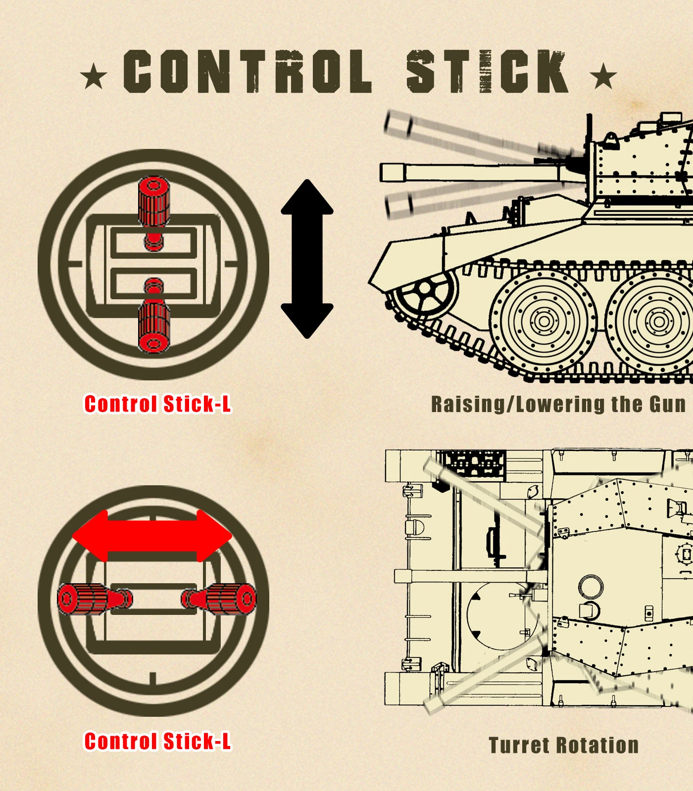 탱크 모델 1:16 사막 노랑 십자가 크루저 탱크 모델 스케일 원격 제어 탱크 360 °   터렛 원격 제어 회전(듀얼 배트)