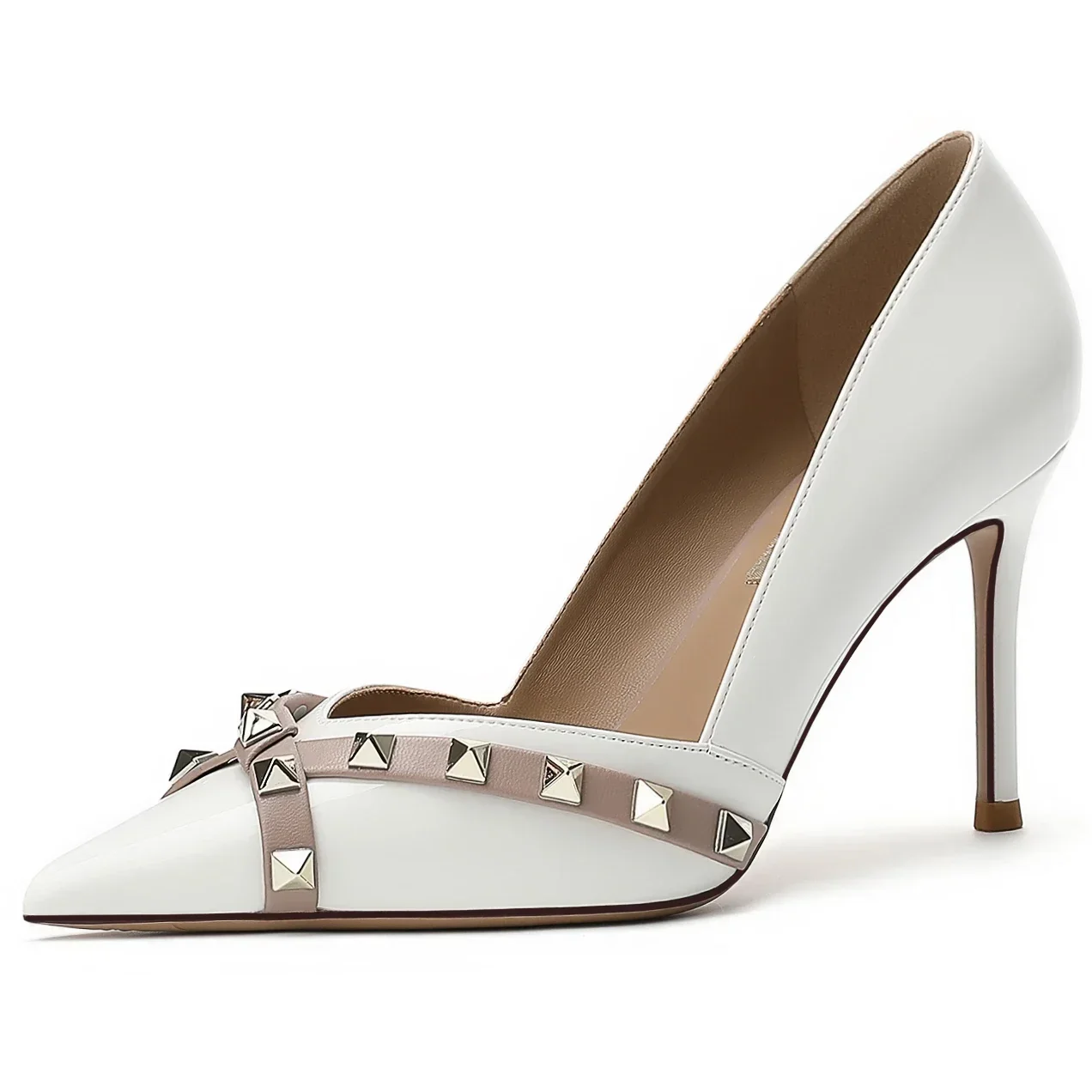 حذاء نسائي بكعب عالٍ ، حذاء أنيق بإصبع مدبب ، خنجر...