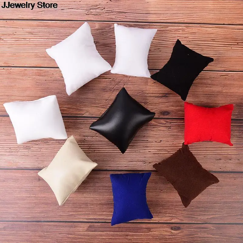 

PU or Velvet Leather Bracelet Watch Pillow Bracelet Jewelry Watch Boxes Display Pillows Bracelet Watch Jewelry Showcase Display