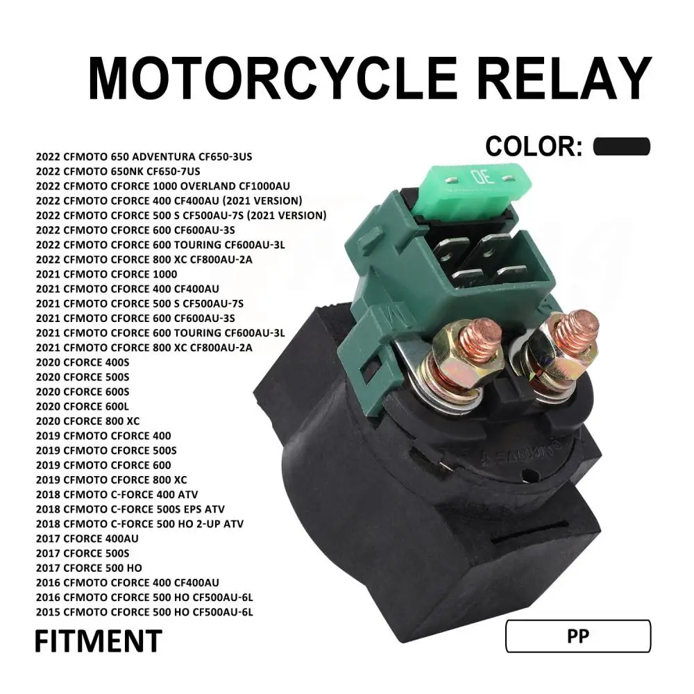 

Аксессуары для мотоциклов, полипропиленовое пусковое реле, соленоид для CFMoto CFORCE CFMoto C-Force 400 500 600 800 1000 2016 2017 2018 2019 2022