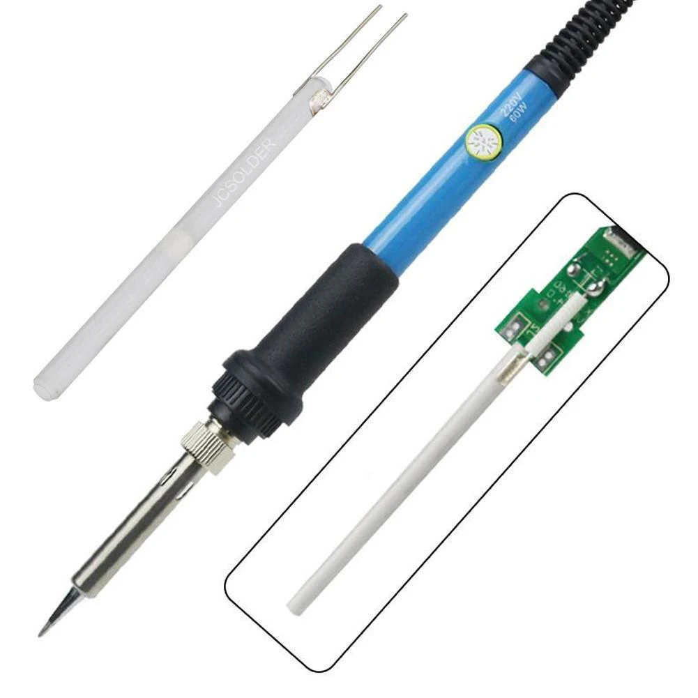 hot air soldering Adjustable Temperature Electric Ceramic Soldering Iron Core Heater 220V 60/80/100W Ceramic Internal Heating Element Heater gas welding equipment