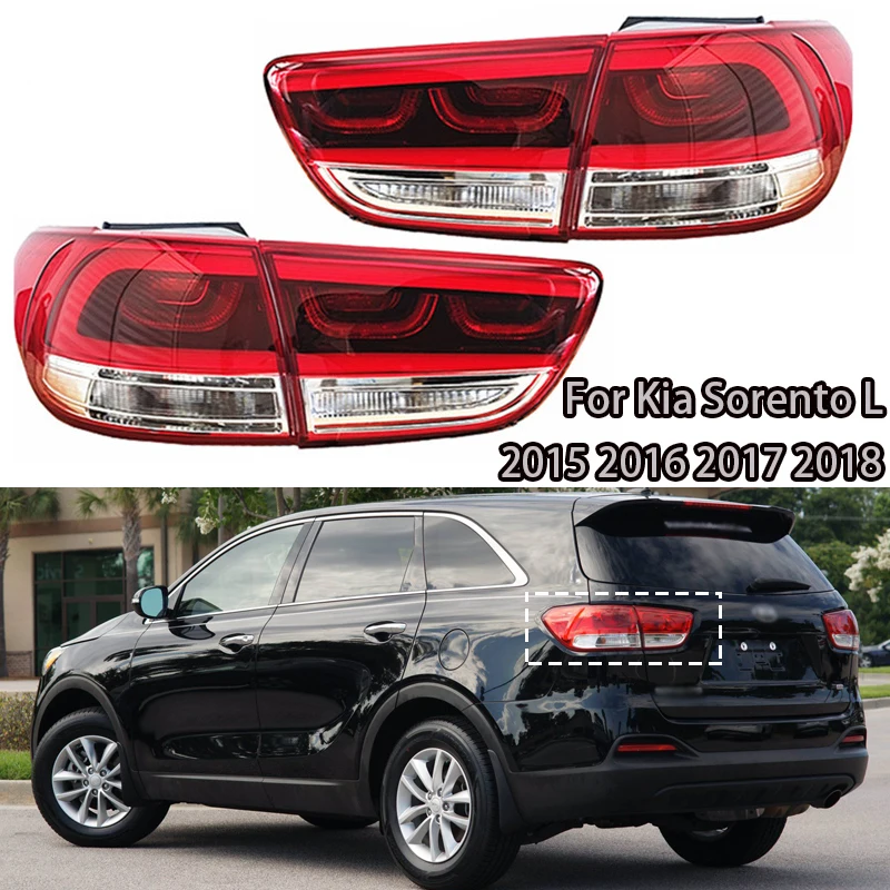 

For Kia Sorento L 2015 2016 2017 2018 Left Right Car Rear Tail Light Brake Stop Parking LED Lamp Assembly 92401-C5111 92401C5111