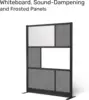 Workflow Modular Wall | Room Divider with Whiteboard, Sound-Dampening, & Frosted Acrylic Panels | Expandable Office Partition fo 3