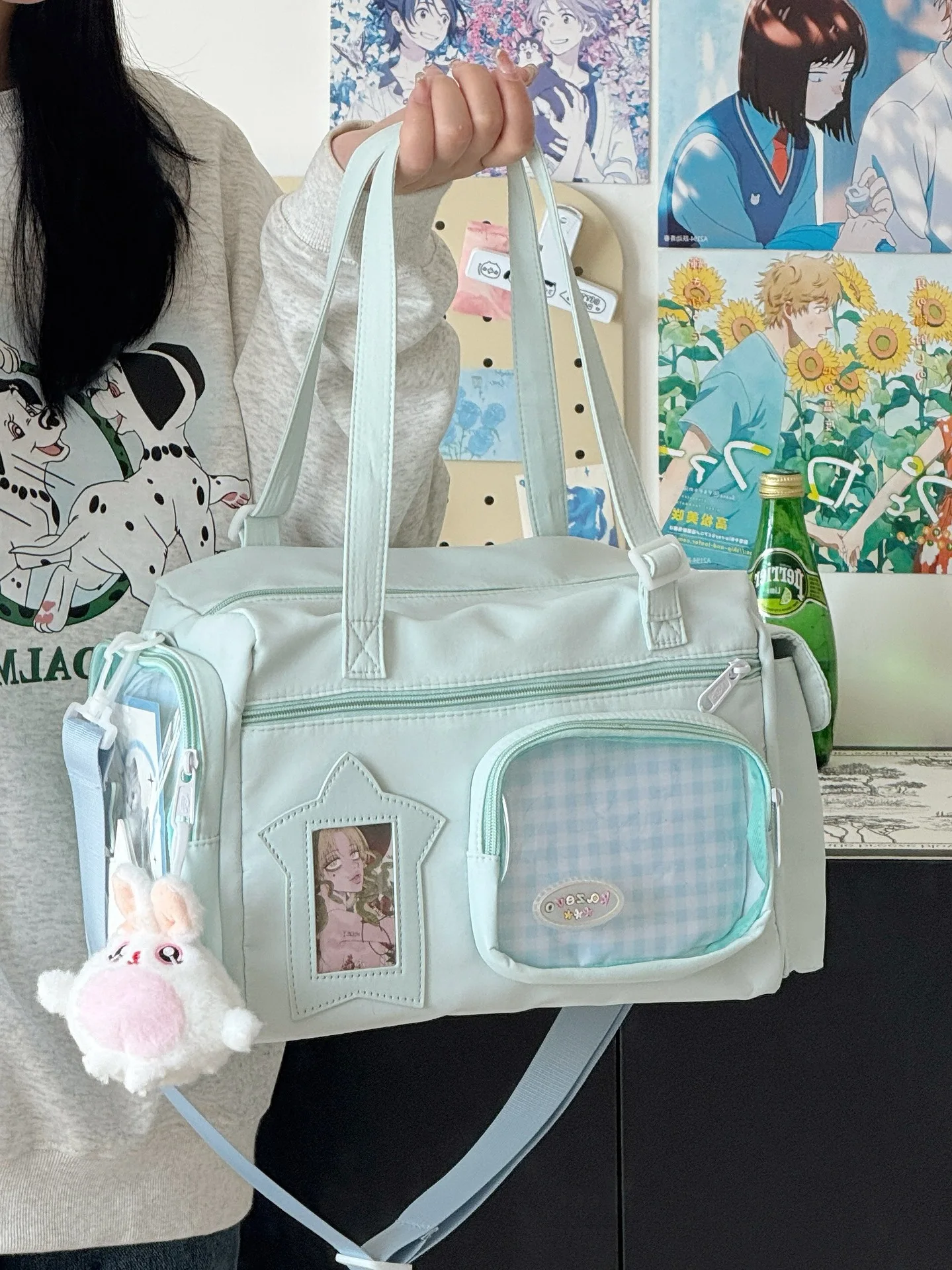 Large Capacity Versatile Shoulder Bag For Women Kawaii Style_voghion.com