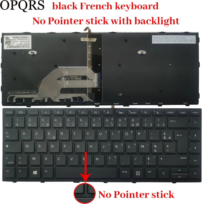 HP549 Touches du clavier HP Probook 640 G5 645 430 440 445 640 645 G4