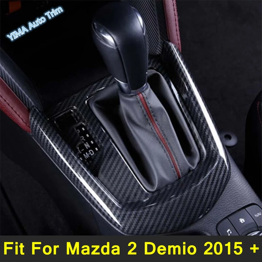 

Center Control Gear Box Shift Panel Decoration Cover Trim Fit For Mazda 2 Demio 2015 - 2021 ABS Car Interior Accessories