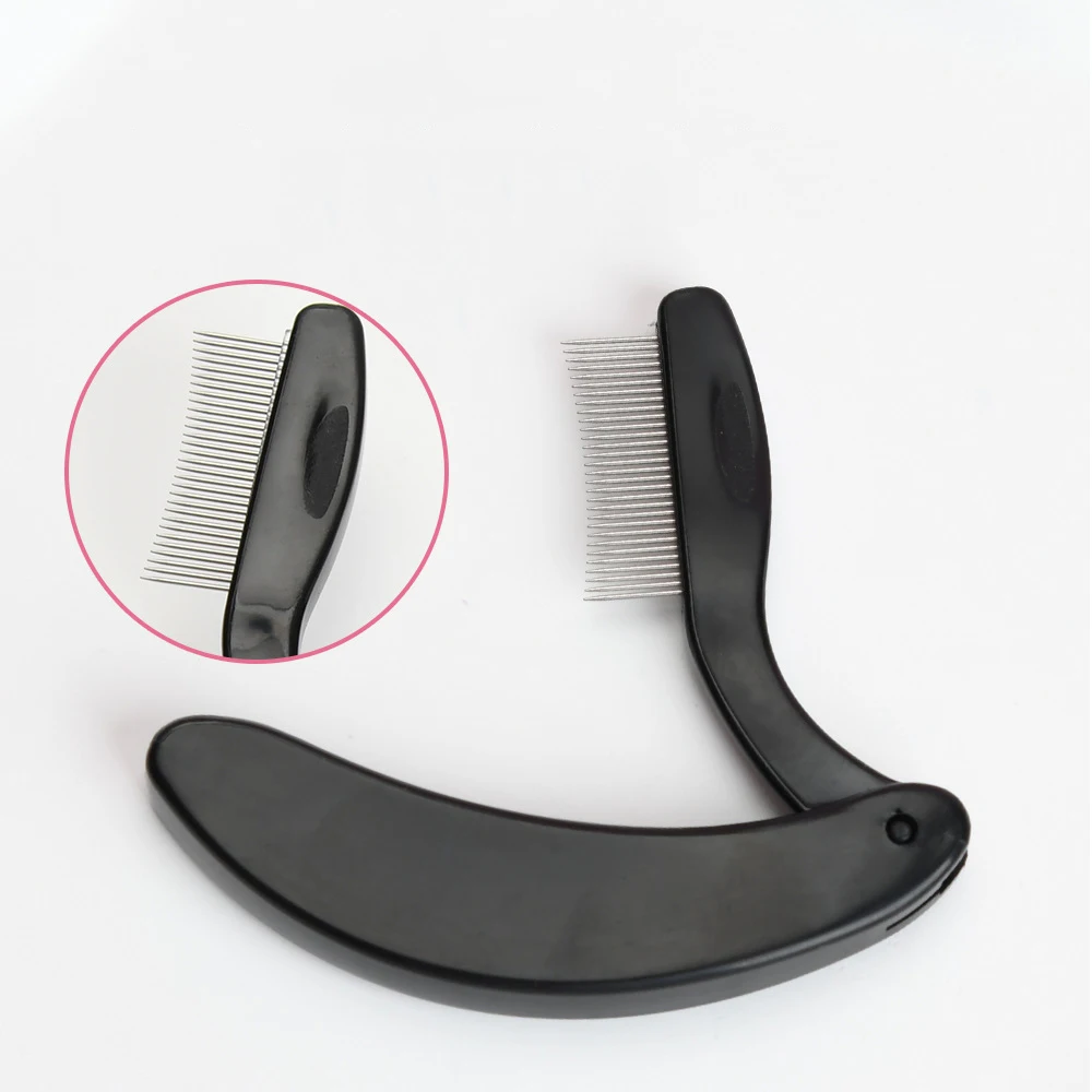 Eyelash Comb Eyebrow Brush Folding Eyelash Separator Comb