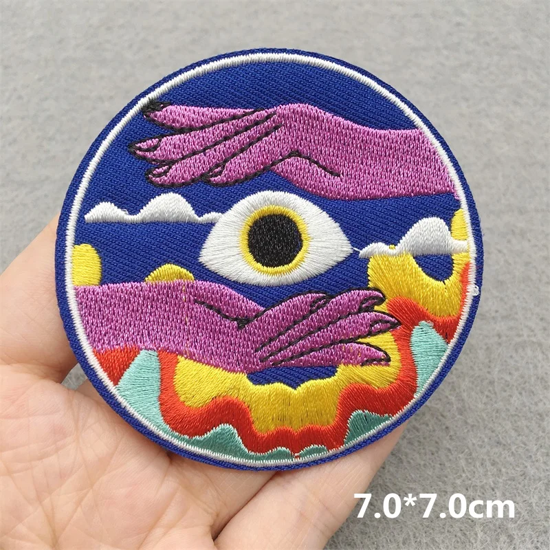 Punk gestickte Patches für Kleidung Horror Schädel Patch Eisen auf Patches auf Kleidung DIY Näh applikationen Abzeichen für Kleidung – Detail 14