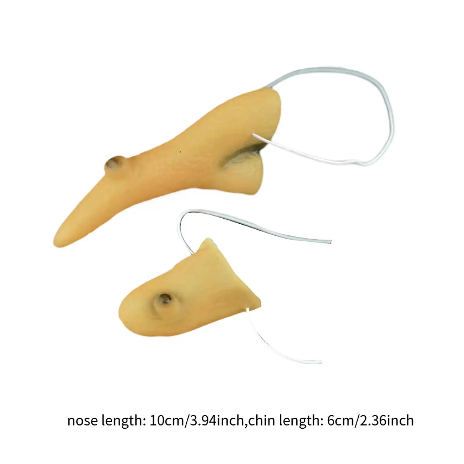 Witch Fake Nose and Chin Cosplay Long Prosthetic Nose Halloween Costume Accessories for Halloween Adults Stage Show Masquerade Witch Fake Nose and Chin Cosplay Long Prosthetic Nose Halloween Costume Accessories for Halloween Adults Stage Show Masquerade