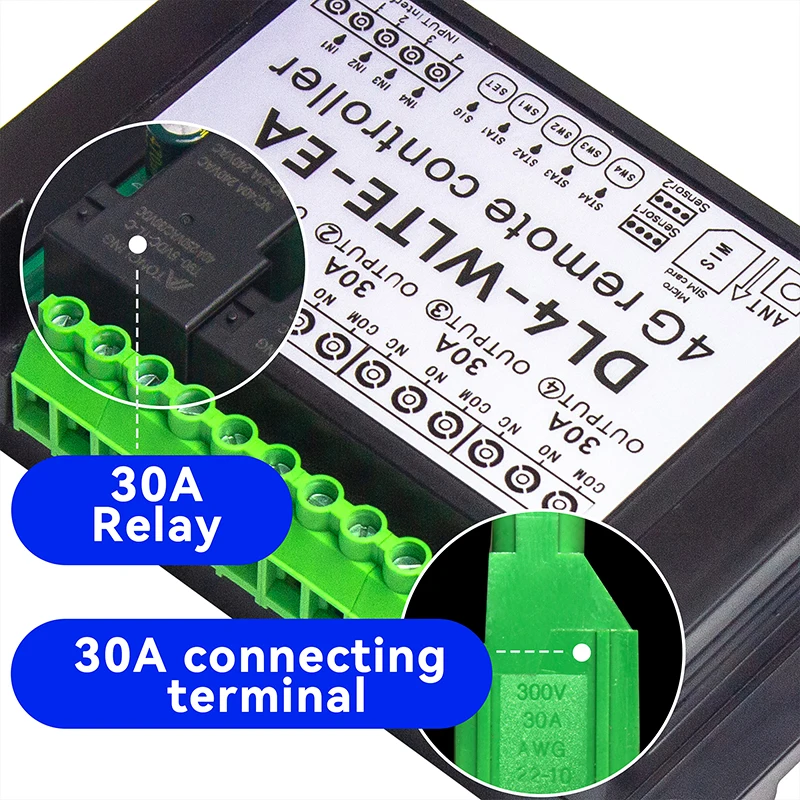Gsm    DL4 GSM 4G LTE SMS   Ʈѷ ġ 30A µ   4 ä  ġ 