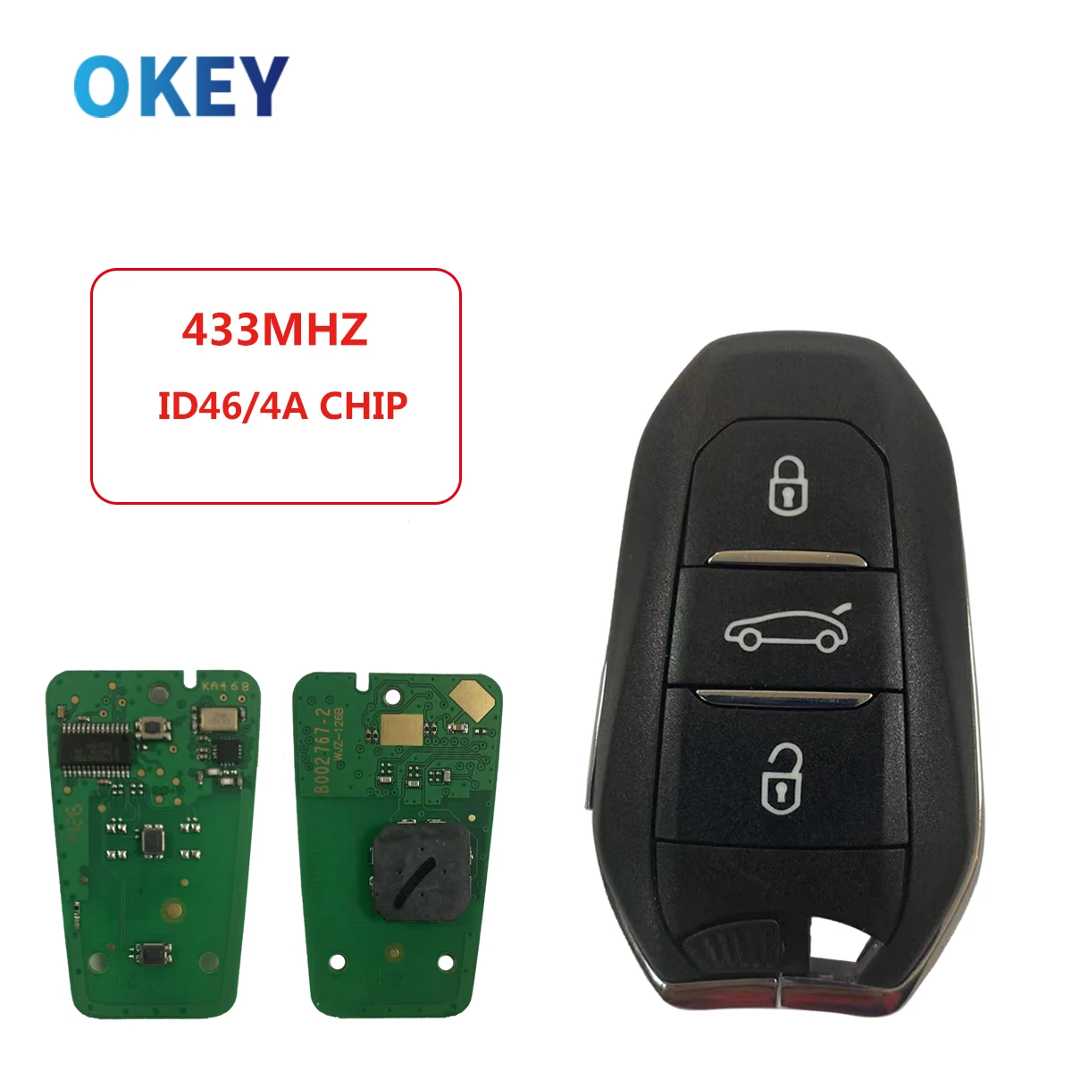Chiave/Telecomando Per Peugeot 208 308 3008 508 5008 Citroen C4 C4l Ds4 Ds5 4a /id46 Chip 434mhz Entrata Senza Chiave - Peugeot 8 Chiave/Telecomando Per Peugeot 208 308 3008 508 5008 Citroen C4 C4l Ds4 Ds5 4a /id46 Chip 434mhz Entrata Senza Chiave - Peugeot - S6c2fa46fcde848149bf437c10ebb5df5M