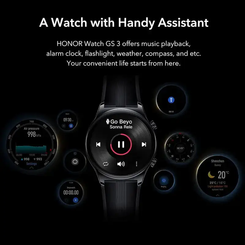  HONOR Watch GS3 ۷ι , 3D  , Ʈġ GS3, 1.43 ġ AMOLED ũ, 8 ä Ȯ ǰ ͸