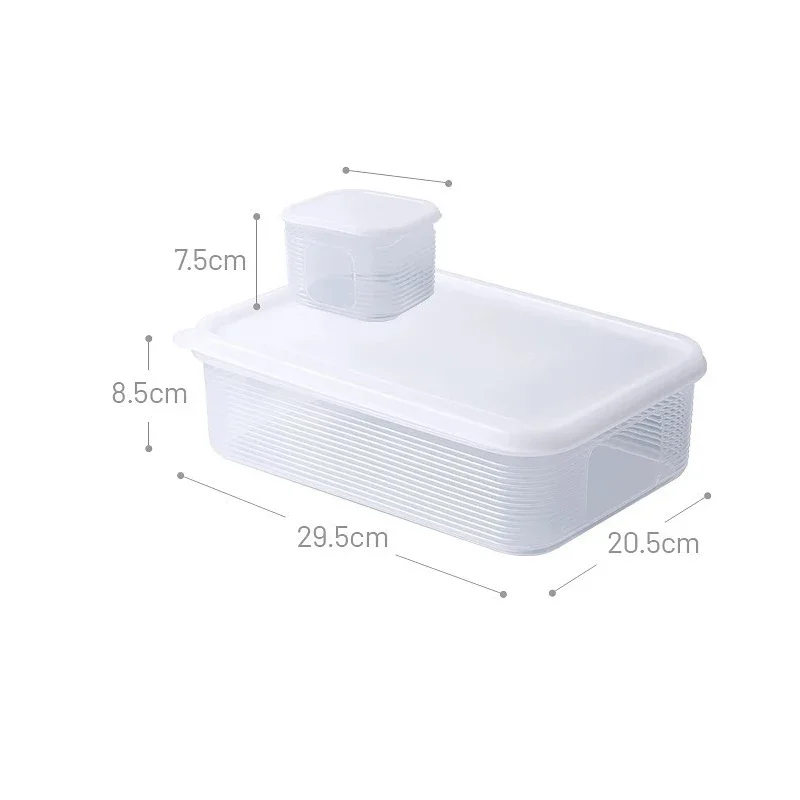 Vorratsbehälter Für Lebensmittel, 6 Fächer, Gemüse, Obst, Frischhaltebox Mit Deckel Für Kühlschrank, Küche, Gewürze, Gewürze, Vorratsglas_voghion.com