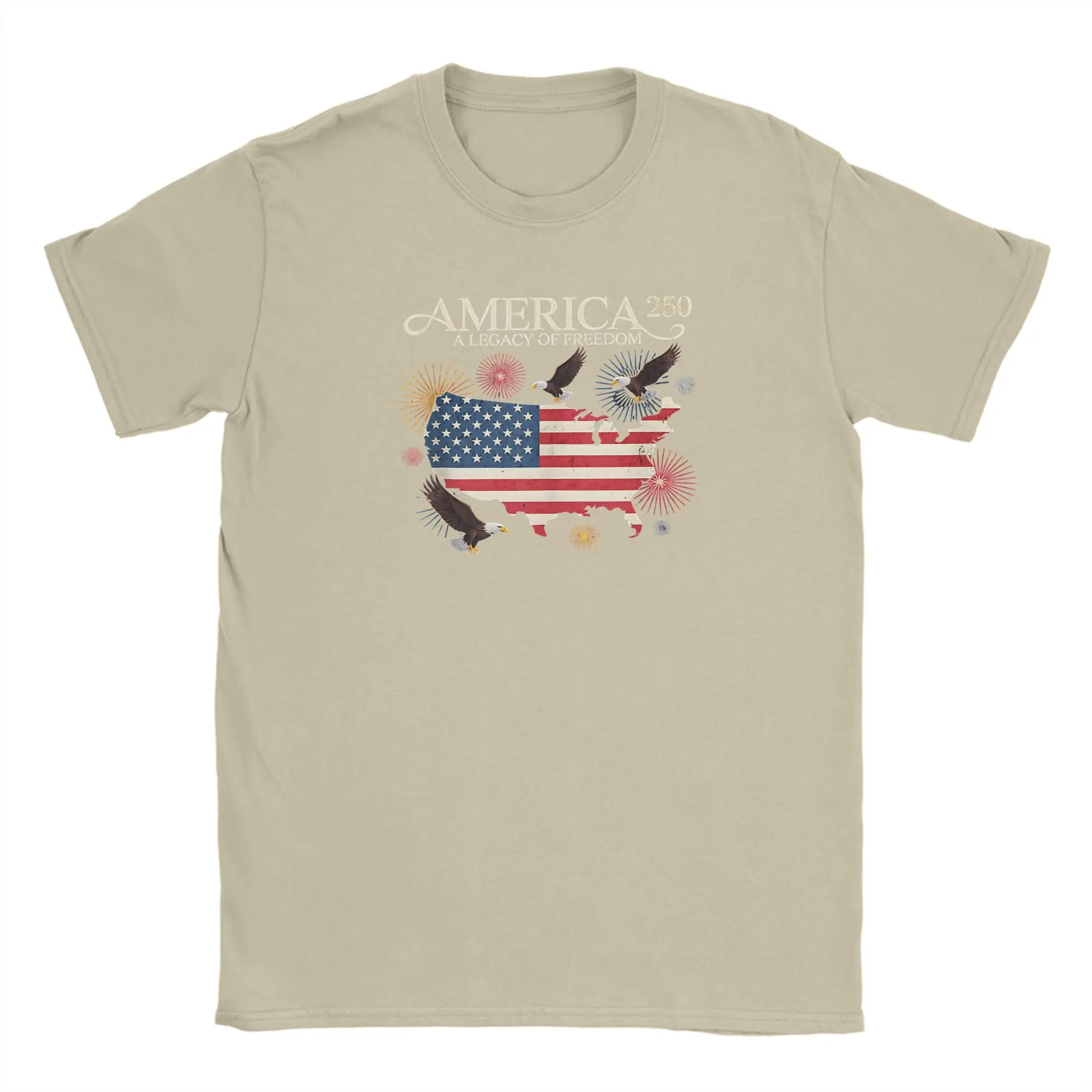 Vintage 250th Anniversary US Flag Short Sleeve T-Shirt