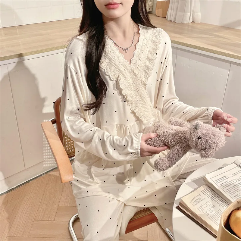 Strawberry Maternity Nightwear Modal Pregnancy Postnatal Sleepwear Breastfeeding Pajamas Nursing Maternity Nightgown 2 Strawberry Maternity Nightwear Modal Pregnancy Postnatal Sleepwear Breastfeeding Pajamas Nursing Maternity Nightgown - Image 2