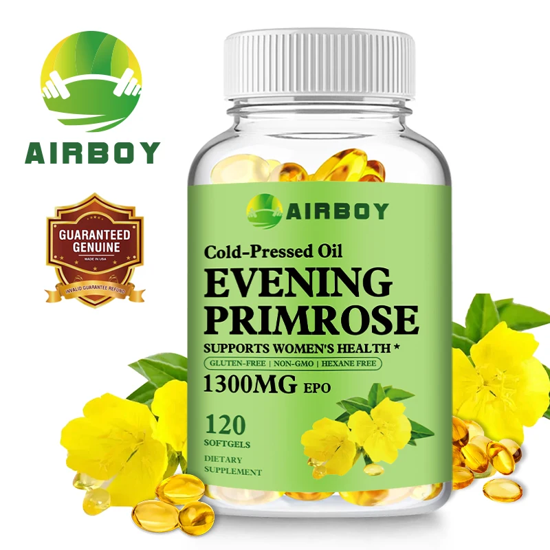 

Cold Pressed Oil Evening Primrose Supplement - Softgels for Women's Health and Skin Health