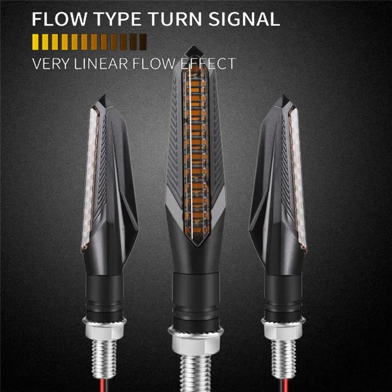 LED Motorcycle Turn Signal Lights Bendable Flashing Motorbike Indicator Blinker Moto Tail Lights Signal Lamp 2pcs for Harley motorcycle led lights motorcycle turn signal lights motorcycle light motorcycle turn signal