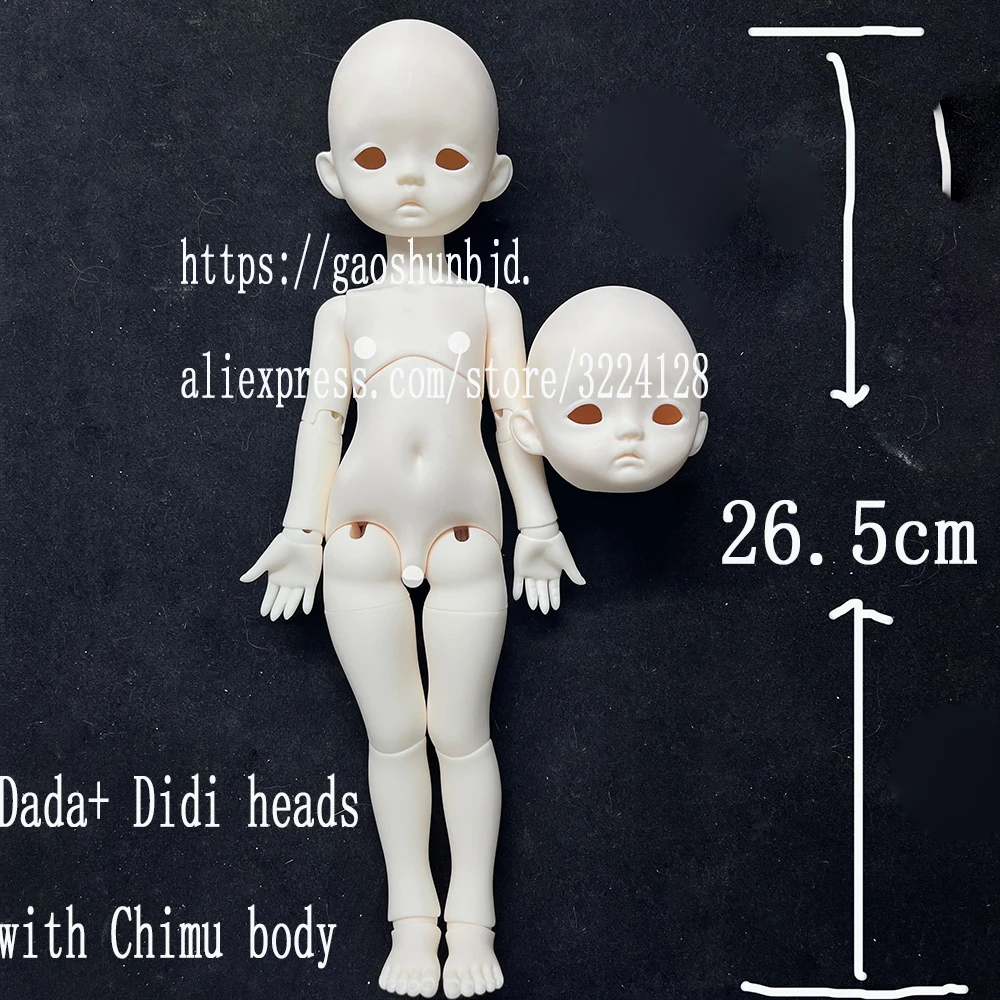 gaoshunBJD lalka 1/6 1/8 raport chimu ciało didi zhuzhu darmowa wysyłka żywica forma do ciała obecne lalki z przegubami kulowymi NA SPRZEDAŻ