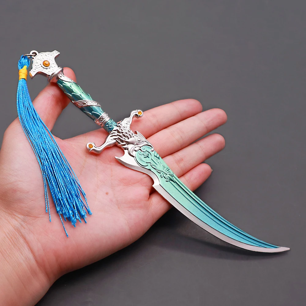 Naraka:Bladepoint Weapon Katana Melee Gale's Edge Game Keychain Swords  Butterfly Knife Katana Justina Gu Weapon Model Gift Toys - AliExpress