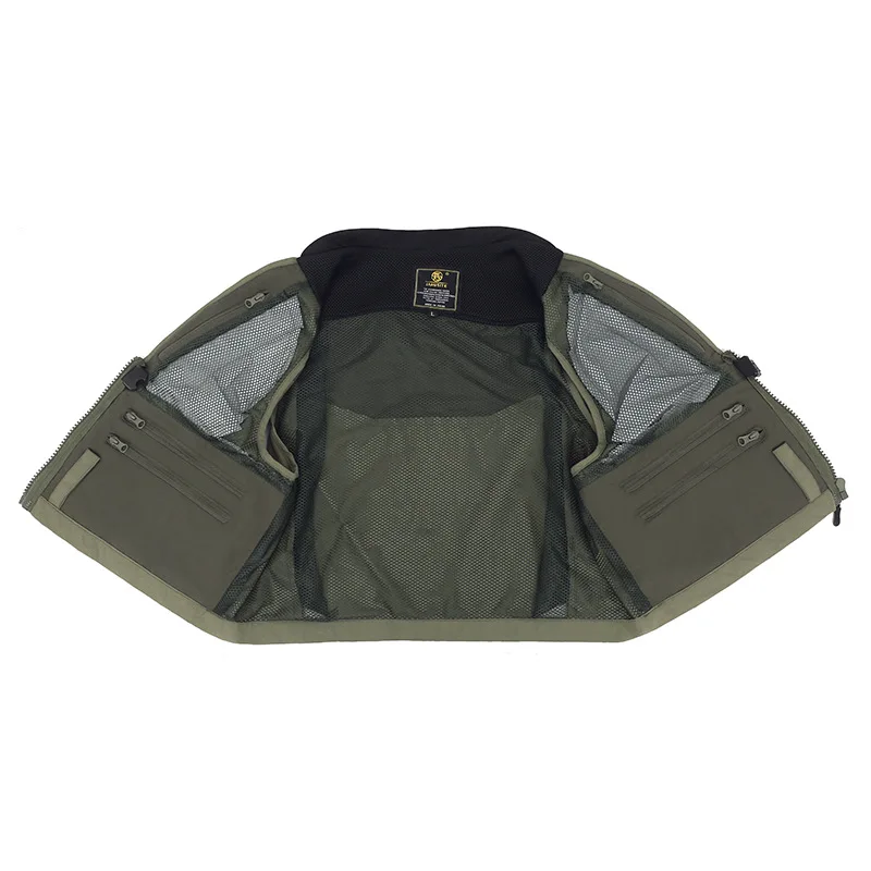 Multi-pocket Fishing Vest Jacket Men Outdoor Hiking Camping Wading Sports Fishing Clothes Waistcoat Photography Mesh Vest