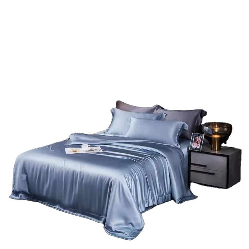 

Luxury 100% Mulberry Silk Bedding Sets 6A Grade Silk Duvet Cover Set Pure Silk Bed Sheet Sets