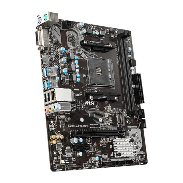 MSI New B450M-A PRO MAX GAMING Motherboard Gamer 64G AM4 DDR4 +AMD Ryzen5 R5 5600 CPU + GALAXY 3200Mhz*2 RAM placa mae Kit 6