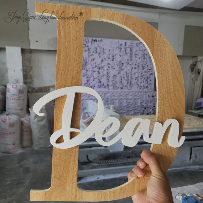 Custom Made Wooden Letters, Baby Nursery Wall Hanging Letters in Script Font, Baby Name Sign, Kids Room Decor, Wood Letters