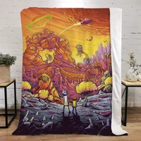 Hairy Blankets & Throw Blanket Bed RICKS Fluffy Plaid Nap Blanket for Sofas Home and Decoration Luxury Blankets King Size Cobija 1