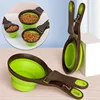 Collapsible Dog Food Scoop Pet Bag Clip Outdoor Bowl Measuring Cup Cat Food Sealing Clip Multifunctional Convenient Pet Supplies 5