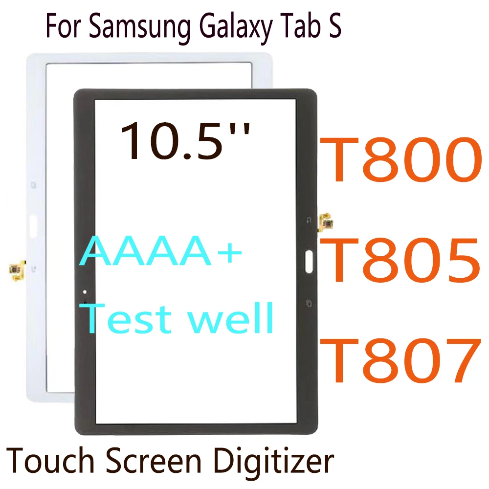 Touch Da 10.5 Pollici Per Samsung Galaxy Tab S 10.5 Lte T800 T807 T805 Touch Screen Digitalizzatore Sostituzione Pannello Frontale Esterno In Vetro
