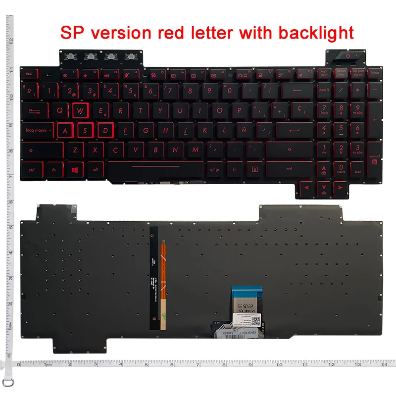 

SP Keyboard for ASUS ROG FX504 FX504GD FX504GE FX504GM FX80 FX80GM FX505 V170762HS1 0KNR0-661PRU00 zx80g FX86 FX705