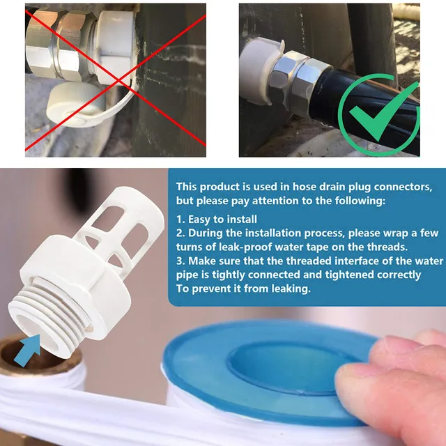 2Db Csatlakozó Adapter Az Intex Kerek Medence Tömlő Lefolyó Száma: 10184 Úszómedence Csere Készlet - Image 6