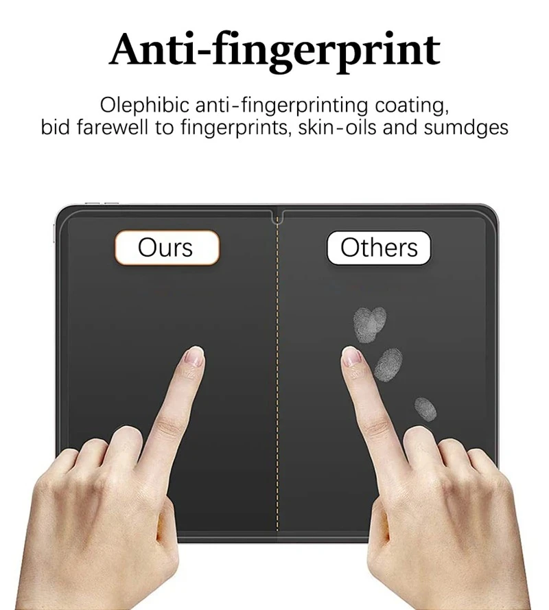 Set of 3 Paper-Feel Screen Protectors for Tablets - Matte Finish Film
