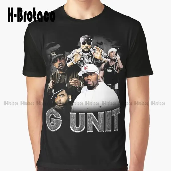 G Unit - Bootleg Vintage Graphic T-Shirt Donna Camicia Nera Custom Aldult Teen Unisex Digital Printing Tee Shirts Xs-5Xl Unisex