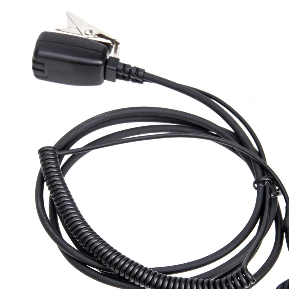 PTT Earpiece Headset for SEPURA STP8000 STP8030 STP8035 STP8038 STP8040 STP8080 Walkie Talkie Two Way Radio Earphone Mic Black