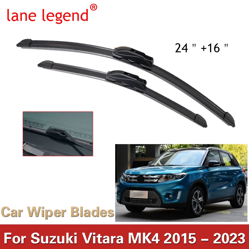 Spazzole Tergicristallo Anteriore Lhd Per Suzuki Vitara Mk4 2015 - 2023 Parabrezza Parabrezza 24 "+ 16"